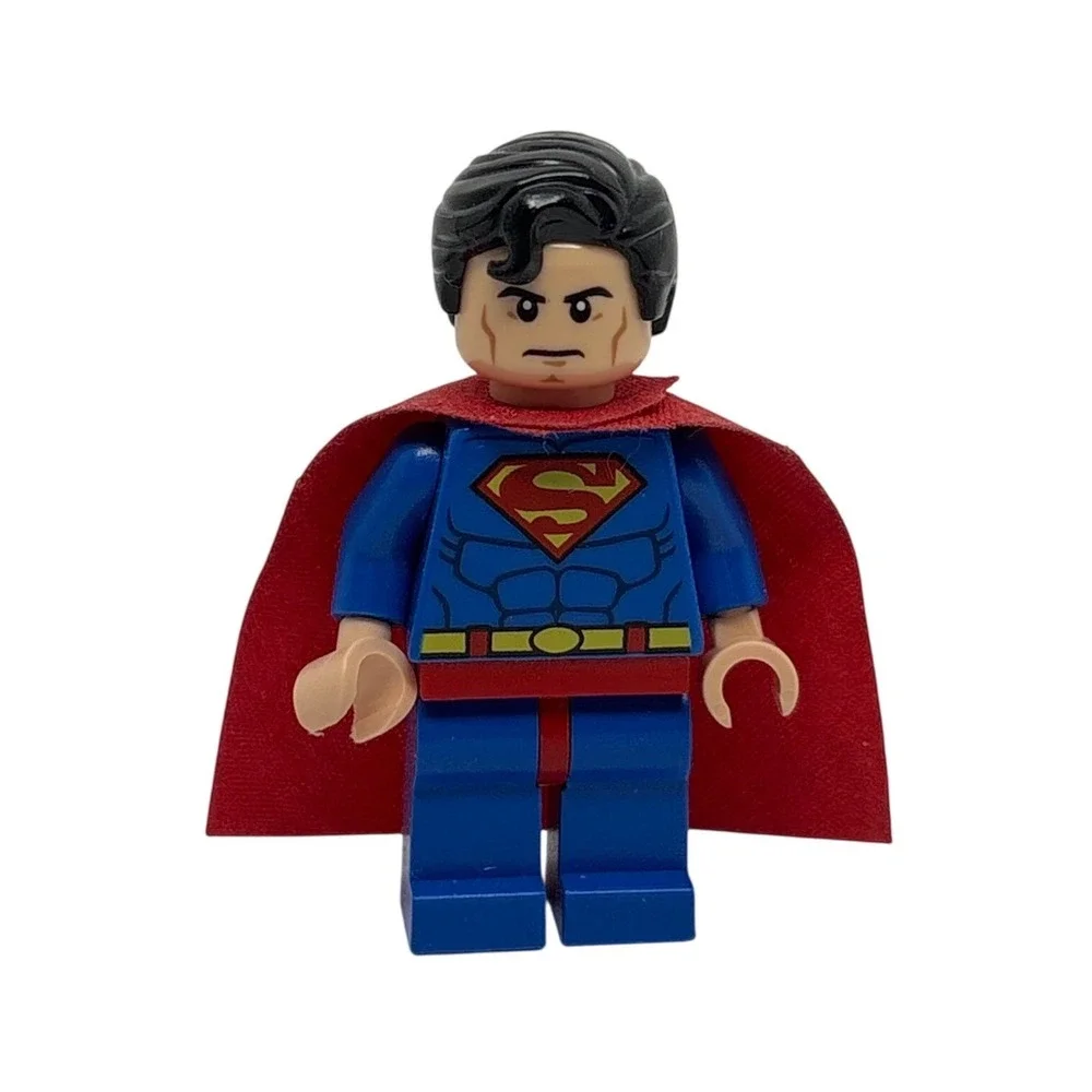 LEGO DC Super Heroes Superman Minifigure sh003 Blue Suit Red Cape 2012 Super Man